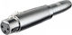 Pairdeer Конвертор XLR женски към 6.3mm женски Сребрист 1 брой 02.009.0010