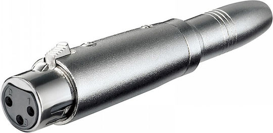Pairdeer Конвертор XLR женски към 6.3mm женски Сребрист 1 брой 02.009.0010