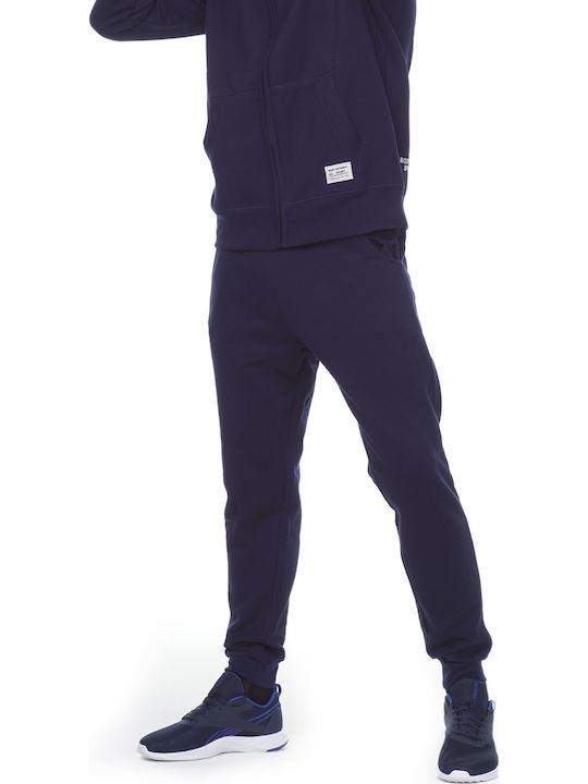 Body Action Pantaloni de trening cu elastic Fleece - Polar Albastru marin