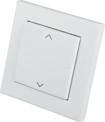 HomeMatic Recessed Electrical Rolling Shutters Wall Switch no Frame Basic White