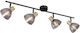 Globo Lighting Jay Modernă Metalică Plafonieră de tavan cu Dulie E14 Negru