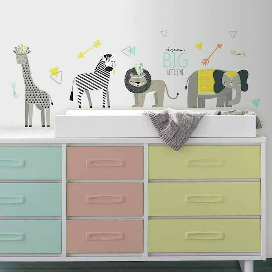 RoomMates Decor Παιδικό Διακοσμητικό Αυτοκόλλητο Τοίχου Ζωάκια 20εκ. 23τμχ