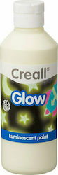 Creall Glow in Dark Tempera Colour Paint Bottle 250ml Yellow