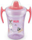 Nuk Trainer Cup Educational Sippy Cup Plastic with Handles Pink for 6m+m+ 230ml