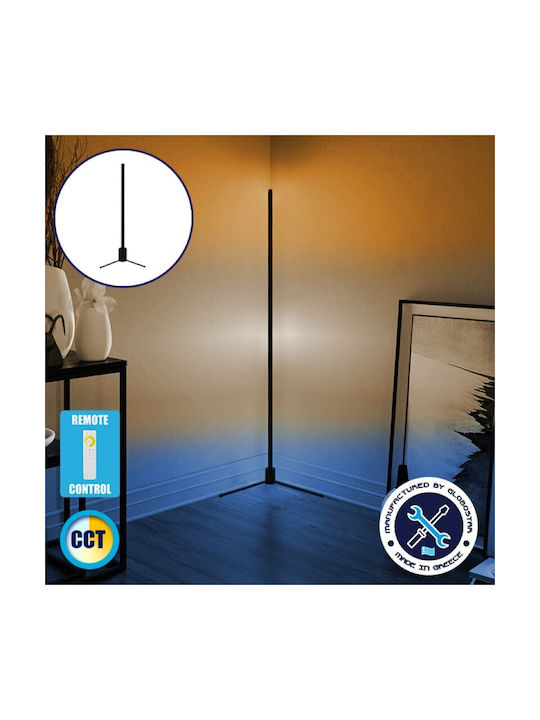 GloboStar LED Stehleuchte H100xB25cm. mit Einstellbarem Weißem Licht 130lm Schwarz