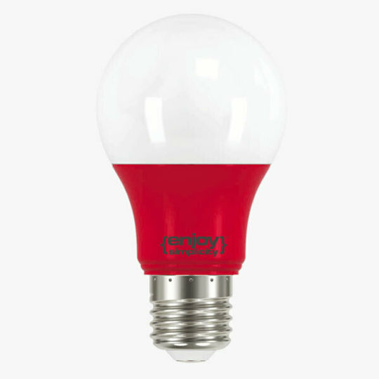 Elvhx LED Bulb 3.5W for Socket E27 and Shape A60 Red 315lm
