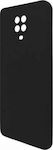 iNOS Liquid Back Cover Σιλικόνης Μαύρο (Redmi Note 9S / 9 Pro / 9 Pro Max)