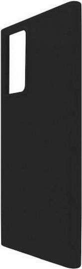 iNOS Liquid Back Cover Σιλικόνης Μαύρο (Galaxy Note 20 Ultra)