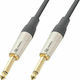 Power Dynamics Kabel 6,3mm Stecker - 6,3mm Stecker 6m Schwarz (CALIN389)