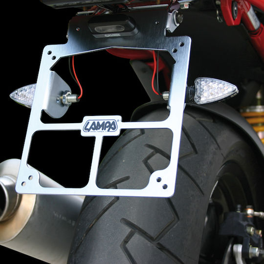 Lampa Foldable Motorcycle License Plate Holder Xtreme for Folding Motorcycle License Plate Holder