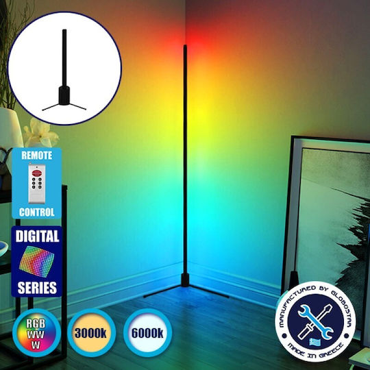 GloboStar LED Floor Lamp H50cm. with RGBW Light 150lm Black
