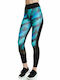 BodyTalk 1202-900216 Women's Cropped Training Legging High Waisted Blue