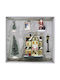 Iliadis Gift Shop Χριστουγεννιάτικη Διακοσμητική Μινιατούρα 10x13x7cm 6τμχ