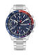 Tommy Hilfiger Bank Ανδρικό Ρολόι 46mm Μπαταρίας με Ασημί Μεταλλικό Μπρασελέ