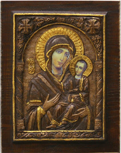 Marhome Εικόνα Παναγία Οδηγήτρια Ξύλινη 18x23.2εκ.