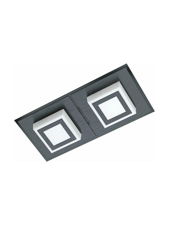Eglo Masiano Modern Metallic Ceiling Mount Light with Integrated LED in Black color 25pcs