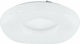 Eglo Zamudilo Modern Ceiling Light with Integrated LED and Crystals White