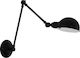 Eglo Eglo Exmoor Industrial Wall Lamp with E27 Socket Black 94x42cm