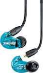 Shure AONIC 215 In-ear Handsfree με Βύσμα 3.5mm Μπλε