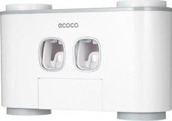 Ecoco Baza de susținere a periuței de dinți Plastic Albă