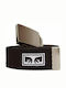 Men's Belt Fabric Webbing Belt Black