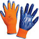 Knitted nitrile work gloves