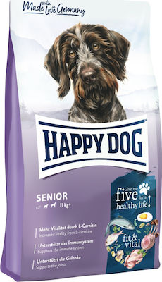 Happy Dog Fit Well Senior 12kg Trockenfutter Diät für ältere Hunde mittlerer & großer Rassen mit Mais und Geflügel