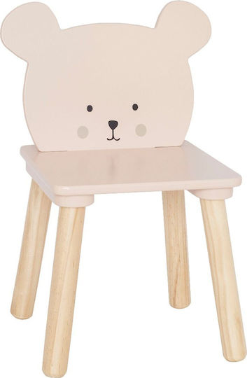 Kinderstuhl Bär 26x26x58cm Rosa