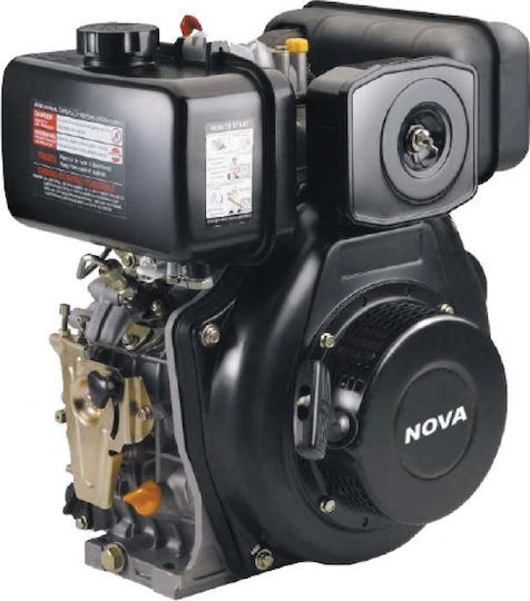 Nova LD186F Κινητήρας Πετρελαίου 10hp Μέγιστων Στροφών 3000rpm με Κώνο και Μίζα