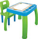 03402 Kids Desk for Painting made of Plastic Blue-Green 03-402