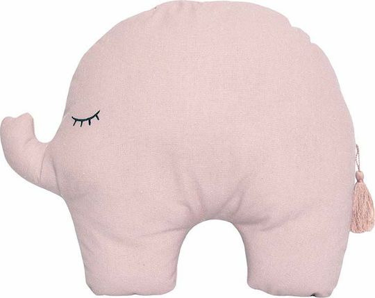 Jabadabado Handmade Crib Decorative Pillow Elephant Pink 39x31cm