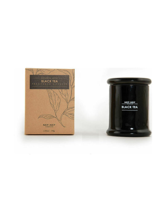 Nef-Nef Homeware Αρωματικό Κερί σε Βάζο με Άρωμα Black Tea Μαύρο 170gr