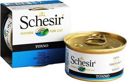 Schesir Nature for Cat Wet Food for Adult Cats in Cans with Tuna Gluten-Free 85gr