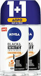 Nivea Black & White Invisible Ultimate Impact Anti-perspirant Αποσμητικό 48h σε Roll-On 2x50ml