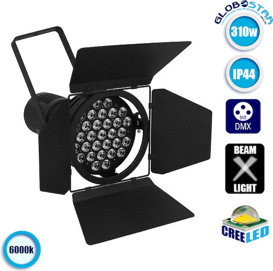 GloboStar Light Mod Лъч LED DMX Неутрално бяло