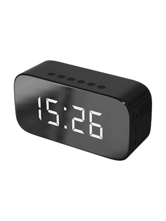 Setty Ψηφιακό Ρολόι Επιτραπέζιο με Ξυπνητήρι Black GB-200