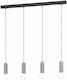 Eglo Giaconecchia Pendant Suspension Rail for 4 Bulbs E27 Gray