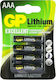 GP Batteries Lithium-Batterien aus Lithium AAA 1.5V 4Stück