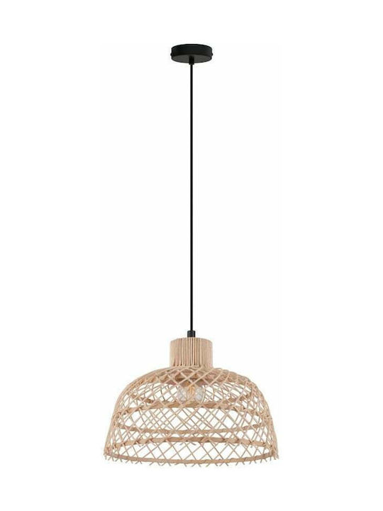 Eglo Ausnby Pendant Light Single-Light for Socket E27 Beige