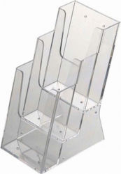 M&T Displays Държач за Брошури 1/3 A4 3 Бройки M&T Displays Държач за Брошури 1/3 A4 3 Бройки