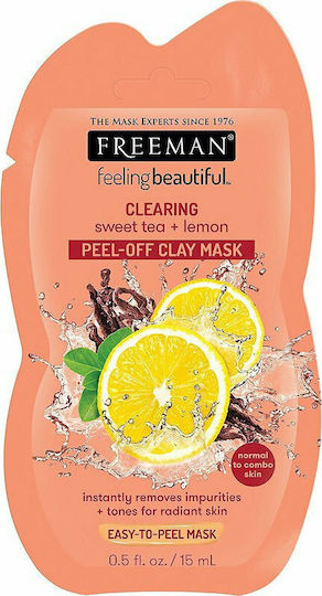 Freeman Clearing Sweet Tea + Lemon Μάσκα Προσώπου 15ml