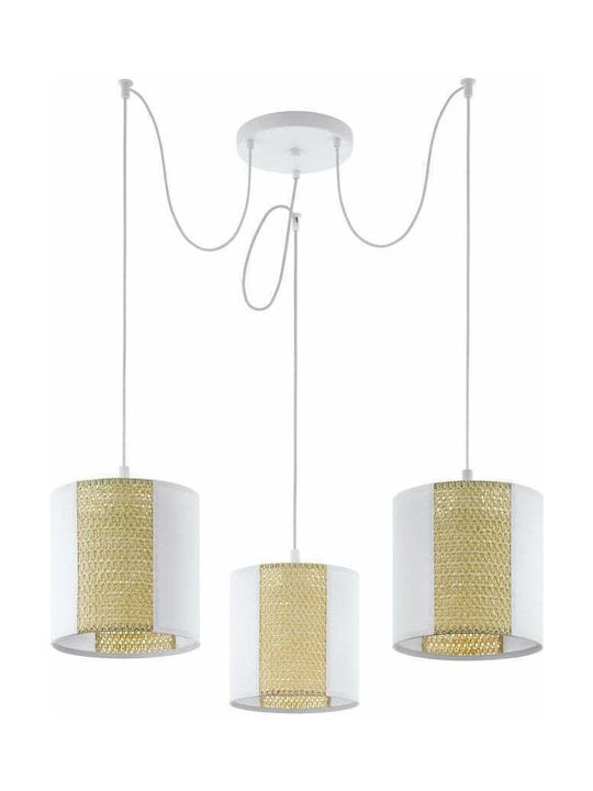 Eglo Arnhem Pendant Light Three-Light for Socket E27 White