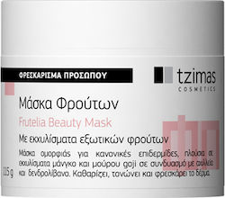 Tzimas Cosmetics Φρούτων Face Cleansing Mask with Clay 115gr