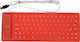 Silicone Keyboard Nur Tastatur Englisch US Rot