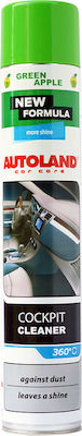 Autoland Spray Curățare pentru Materiale plastice pentru interior - Tabloul de bord cu Aromă Măr verde Cockpit Cleaning Foam More Shine 750ml 118030699