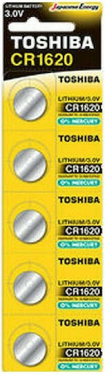 Toshiba Батерии Литий За часовници CR1620 3V 5бр
