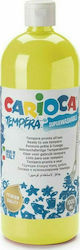 Carioca Tempera Τέμπερα Ζωγραφικής Lemon Yellow σε Μπουκάλι 1000ml