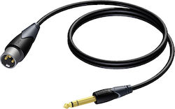 Procab CLA724 XLR-Stecker - 6,3mm Stecker 1,5m