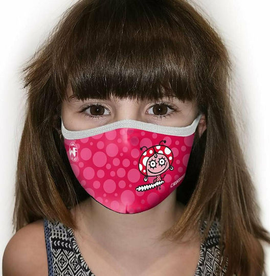 Kukuxumusu Fabric Children's Mask 3-5 Years with Reusable Filter Protective Mask Fabric Kids Red 18595 1pcs
