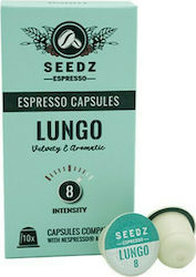 Seedz Coffee Roasters Κάψουλες Espresso Lungo Συμβατές με Μηχανή Nespresso 10caps